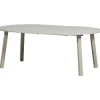 Woood Uitschuifbare Eettafel Janne Rond Eiken Dakargrau