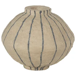 Woood Vaas Karo Papier Mache Zand