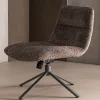 Woood Verstelbare Draaifauteuil Soren Wollig Bruin