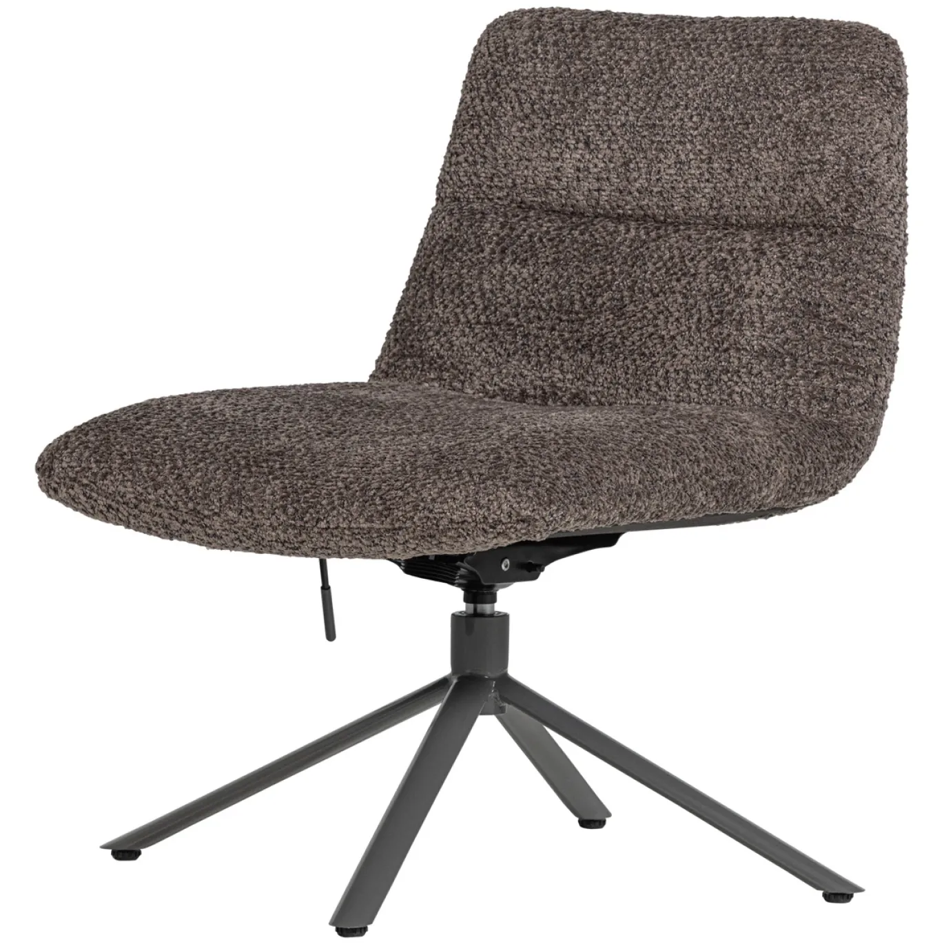 Woood Verstelbare Draaifauteuil Soren Wollig Bruin