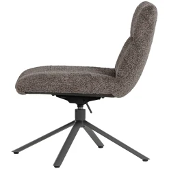 Woood Verstelbare Draaifauteuil Soren Wollig Bruin