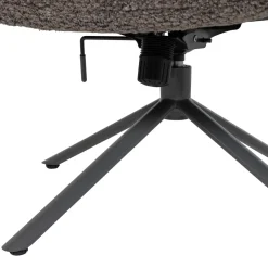 Woood Verstelbare Draaifauteuil Soren Wollig Bruin