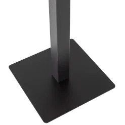 Woood Vierkante Bartafel Bistro Poot Metaal Zwart 105x50x50cm
