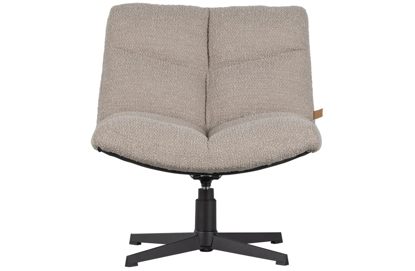 Woood Vinny Draaifauteuil Bouclé Zand