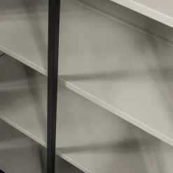 Woood Vitrinekast Exhibit Metaal Zwart 2-Deurs
