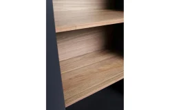 Woood Vitrinekast James Noten/Zwart
