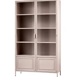 Woood Vitrinekast Ronja XL Metaal Soft Roze