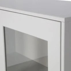 Woood Vitrinekast Xam Grenen Wolkengrijs