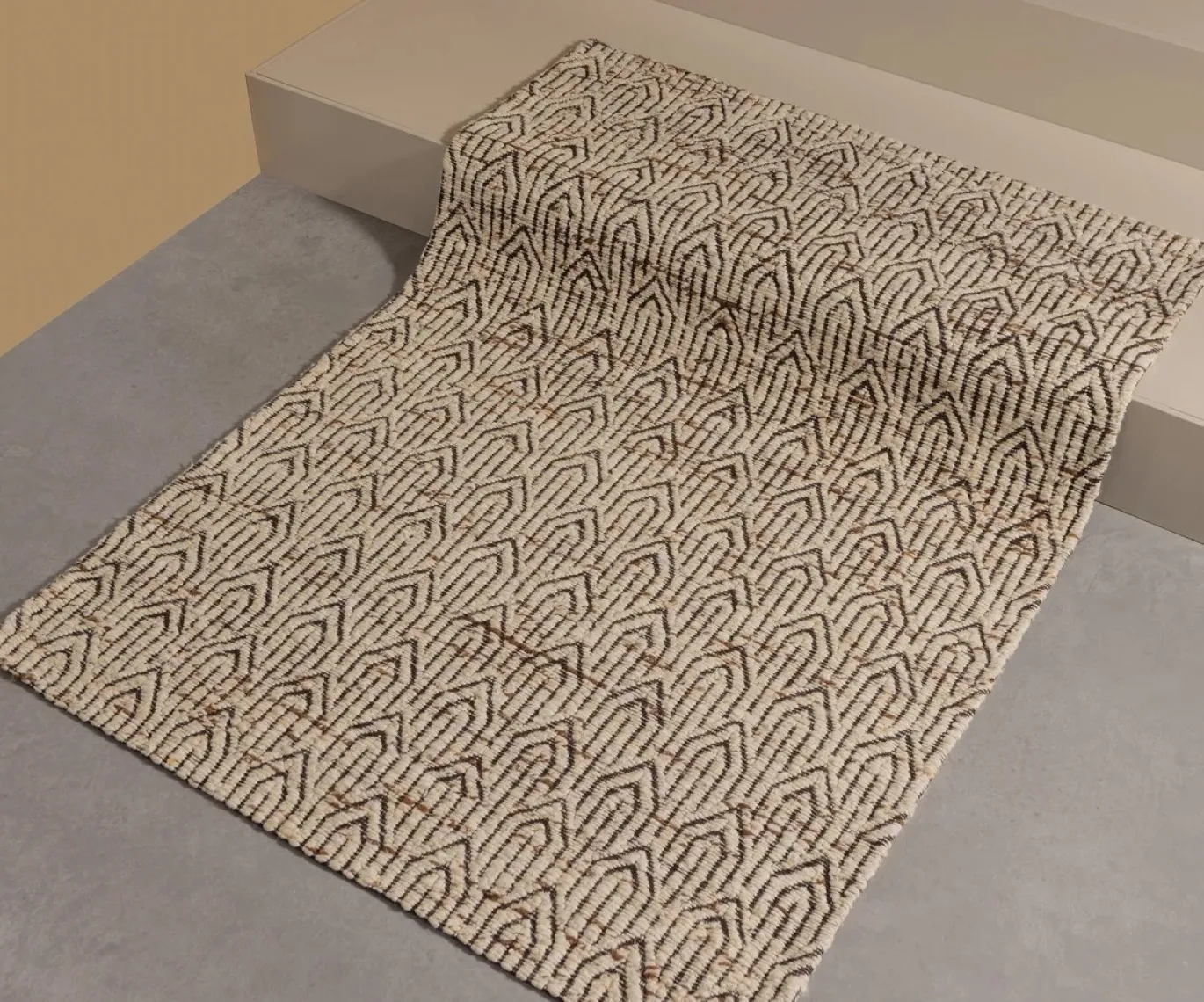 Woood Vloerkleed Joslin Wol Naturel 170x240cm
