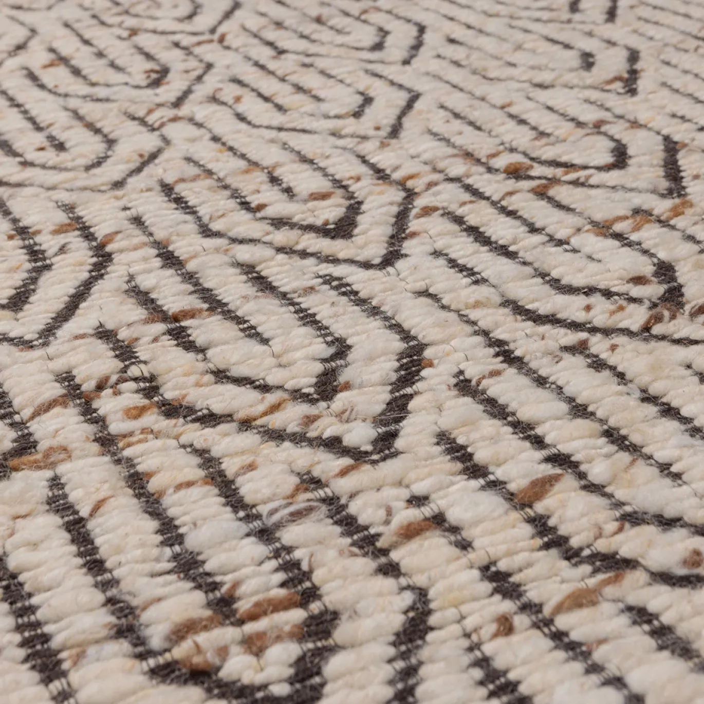 Woood Vloerkleed Joslin Wol Naturel 170x240cm