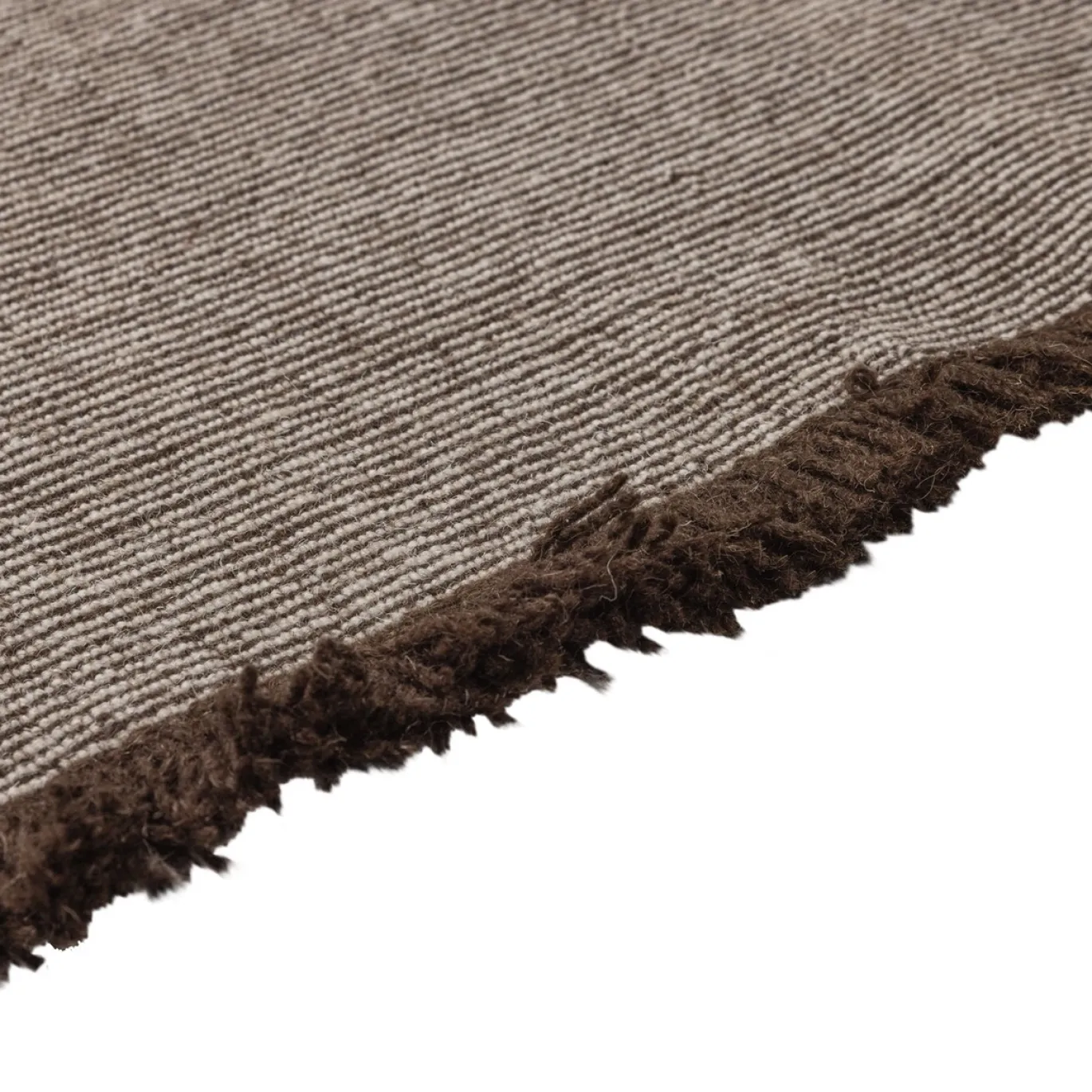 Woood Vloerkleed Weavly Wol Bruin/Naturel 170x240cm