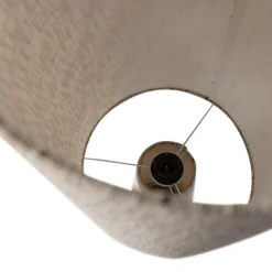 Woood Vloerlamp Loft Metaal/Bouclé Naturel Met Stippen 130xo30cm