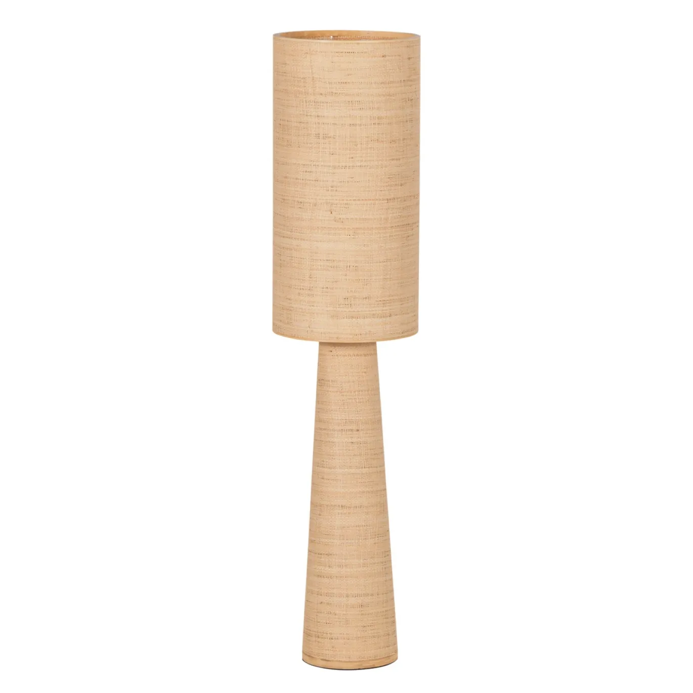 Woood Vloerlamp Syro Raffia Naturel 130xØ30cm