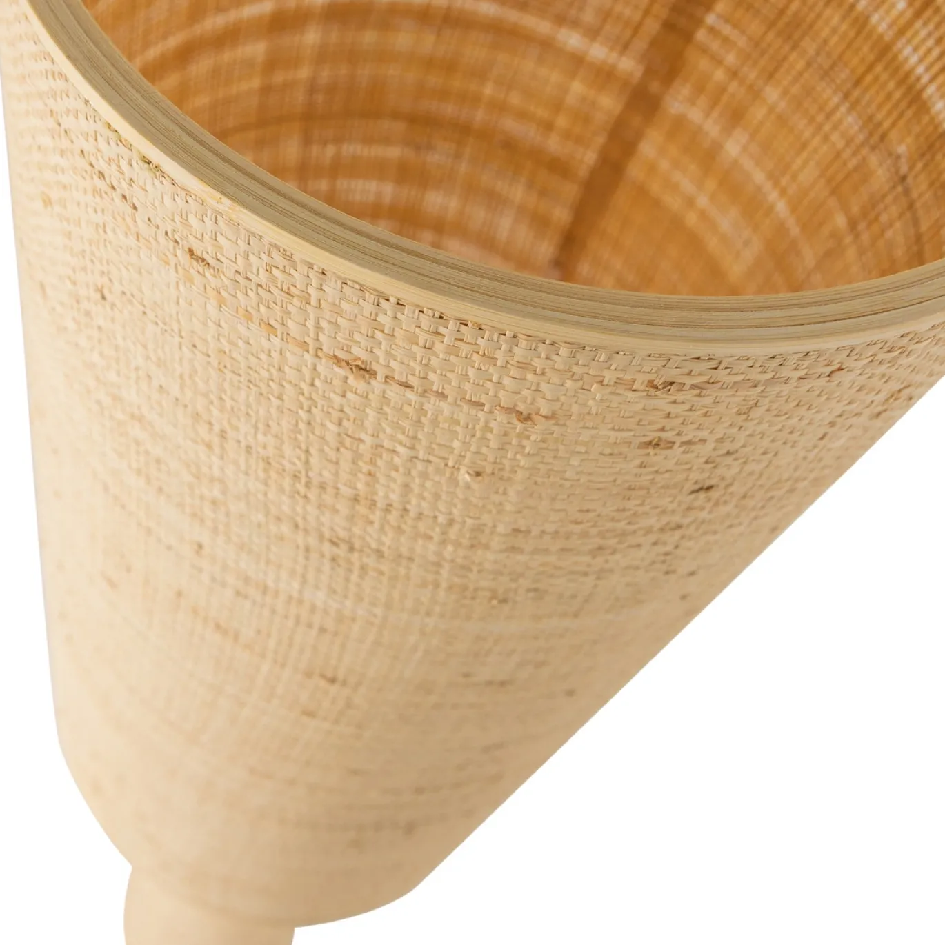 Woood Vloerlamp Syro Raffia Naturel 130xØ30cm