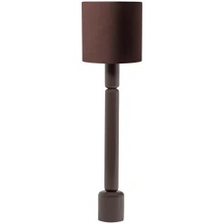 Woood Vloerlamp Zivian Hoogglans Donkerbruin