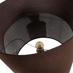Woood Vloerlamp Zivian Hoogglans Donkerbruin