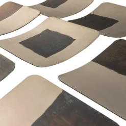 Woood Wanddecoratie Nami Metaal Nikkel Set Van 2