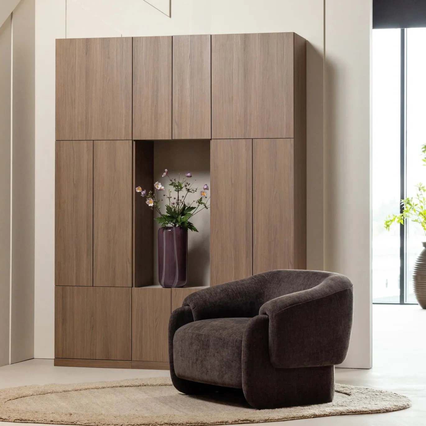 Woood Wandkast Combinatie Build Eiken Decor Naturel 162cm
