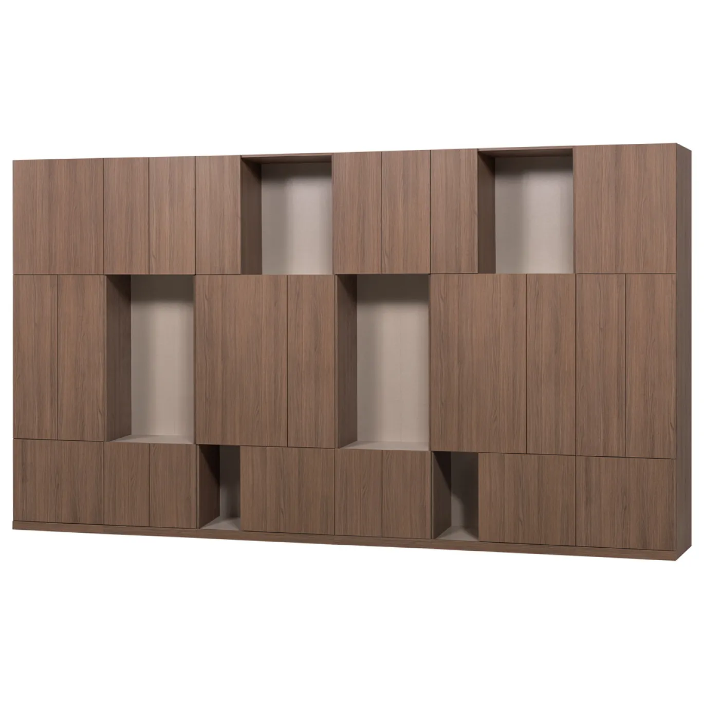 Woood Wandkast Combinatie Build Eiken Decor Bruin 376cm