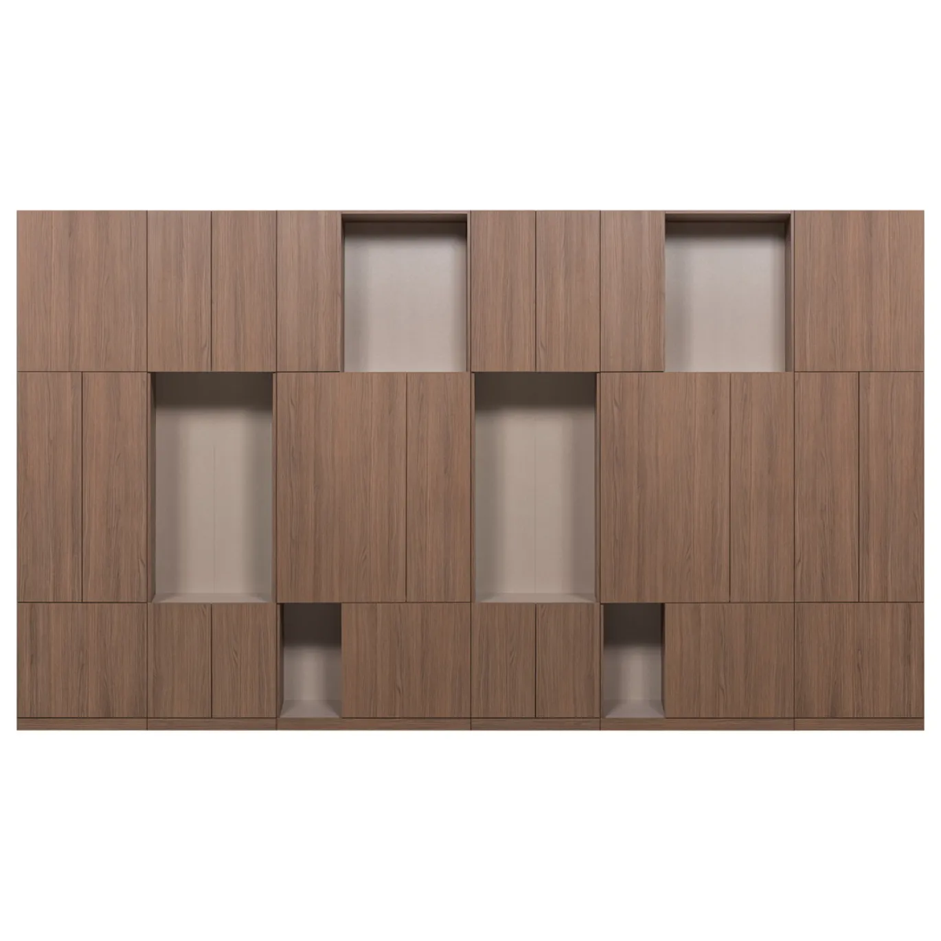 Woood Wandkast Combinatie Build Eiken Decor Bruin 376cm
