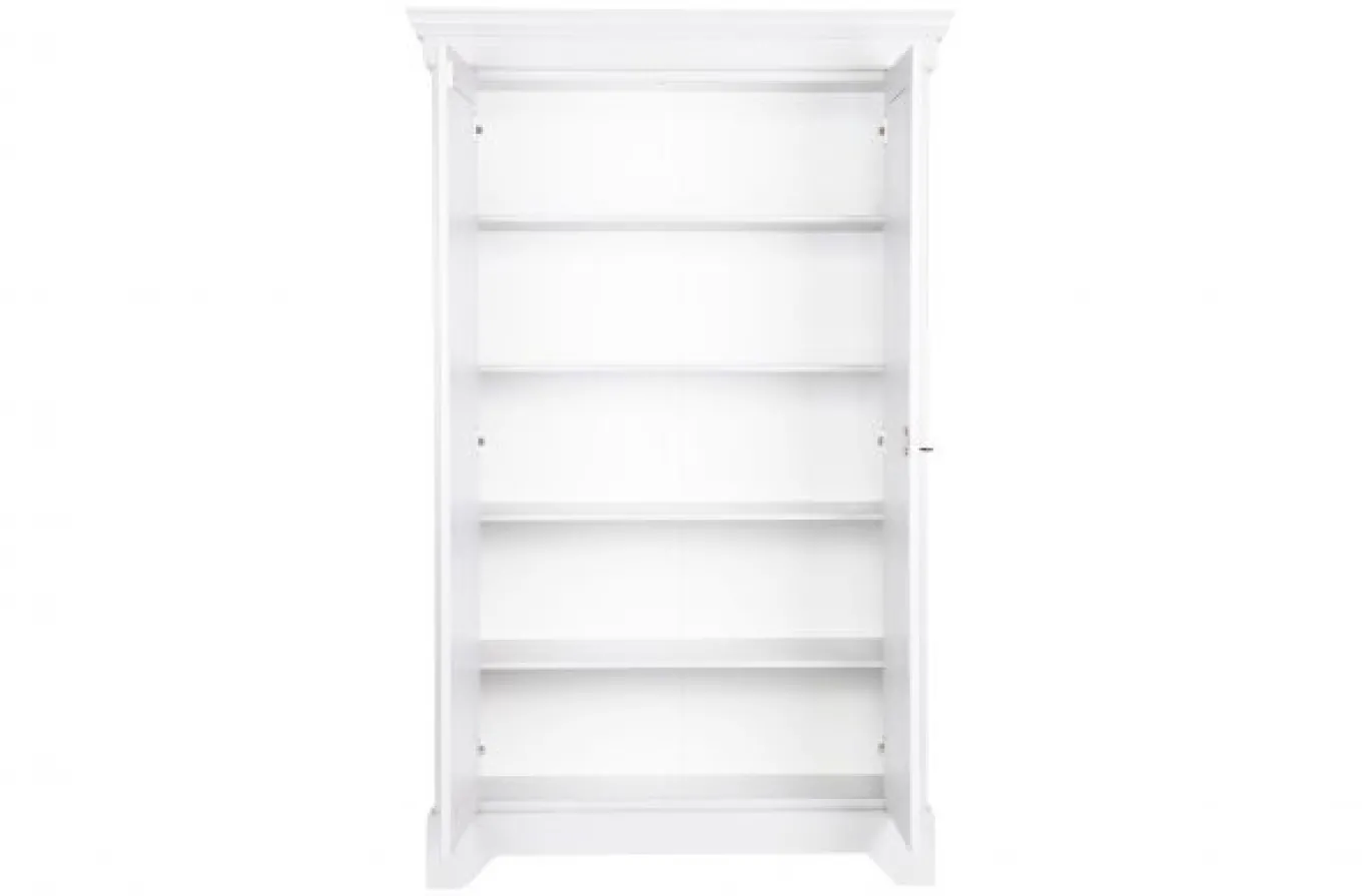 Woood Wandkast Isabel Brocante Grenen Wit