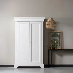 Woood Wandkast Isabel Brocante Grenen Wit