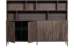 Woood Wandkast New Gravure Essenhout Vineer Espresso