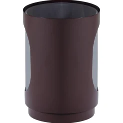 Woood Windlicht Tavo Metaal Glas Bruin Set Van 2