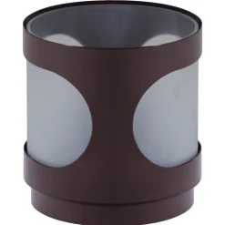 Woood Windlicht Tavo Metaal Glas Bruin Set Van 2