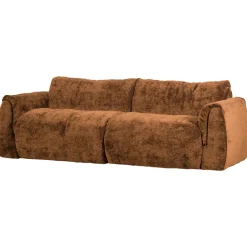 Woood 2-zits Bank Baggy 3d Chenille Middenbruin