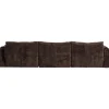 Woood 3-zits Bank Baggy 3d Chenille Donkerbruin