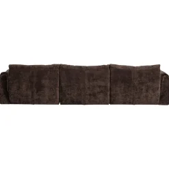 Woood 3-zits Bank Baggy 3d Chenille Donkerbruin