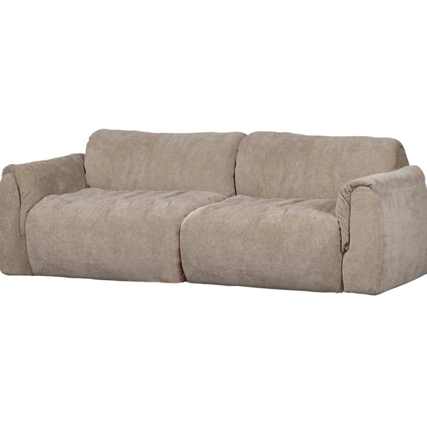 Woood 2-zits Bank Baggy 3d Chenille Zand