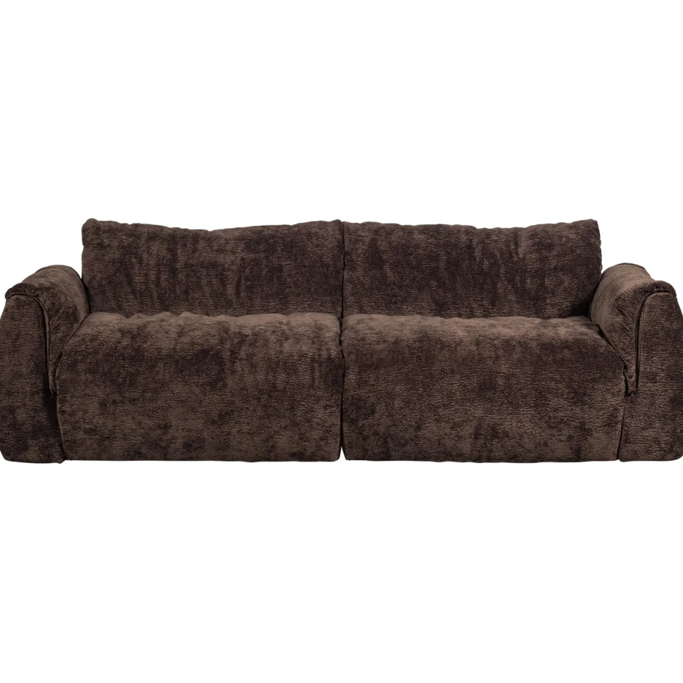 Woood 2-zits Bank Baggy 3d Chenille Donkerbruin