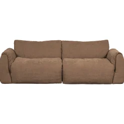 Woood 2-zits Bank Baggy Geweven Chenille Bruin