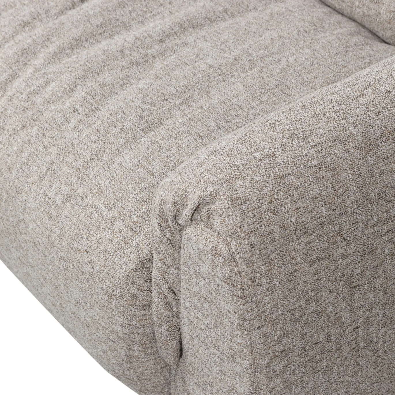 Woood 2-zits Bank Baggy Geweven Stof Naturel Melange