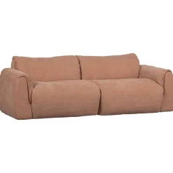 Woood 2-zits Bank Baggy Geweven Chenille Oud Roze