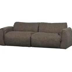 Woood 2-zits Bank Baggy Geweven Stof Warmgrijs Melange