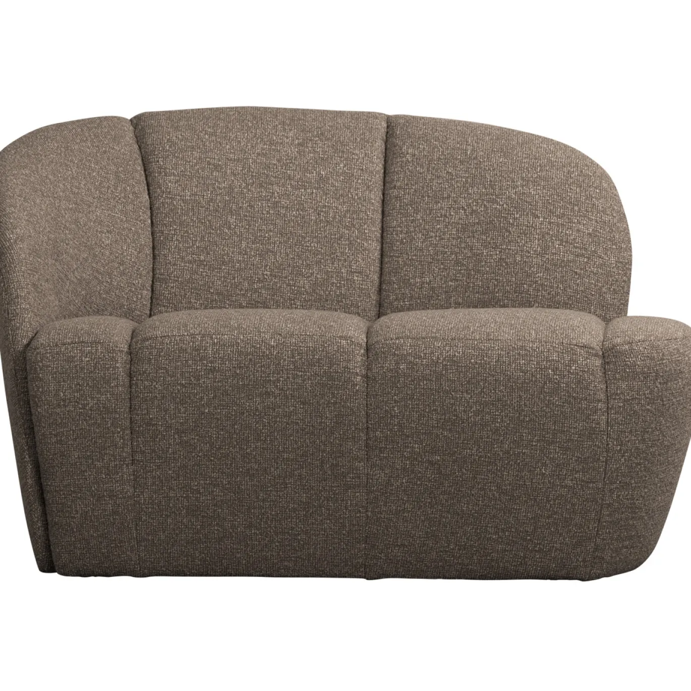 Woood 2-zits Bankje Mojo Links Boucle Bruin Melange