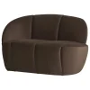Woood 2-Zits Bankje Mojo Links Velvet Bruin