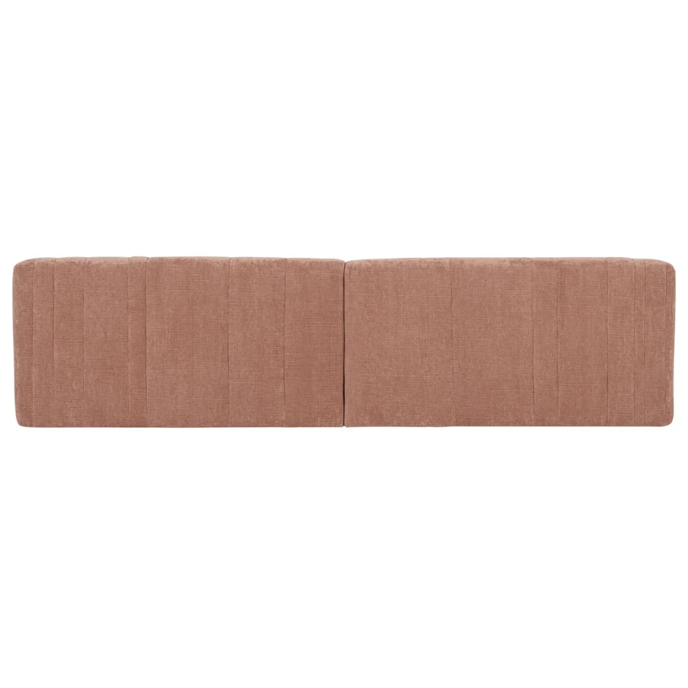 Woood 4-Zits Bank Omaire Chenille Lichtroze