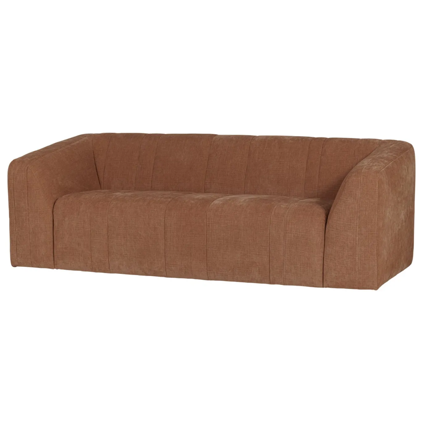 Woood 2-Zits Bank Omaire Chenille Roestbruin