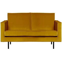 Woood 2-Zitsbank Rodeo Velvet Okergeel