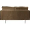 Woood 2-Zitsbank Rodeo Velvet Taupe