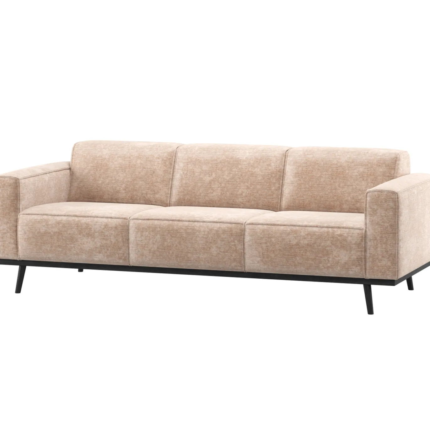 Woood 3-zits Bank Statement 230cm Chenille Velvet Naturel