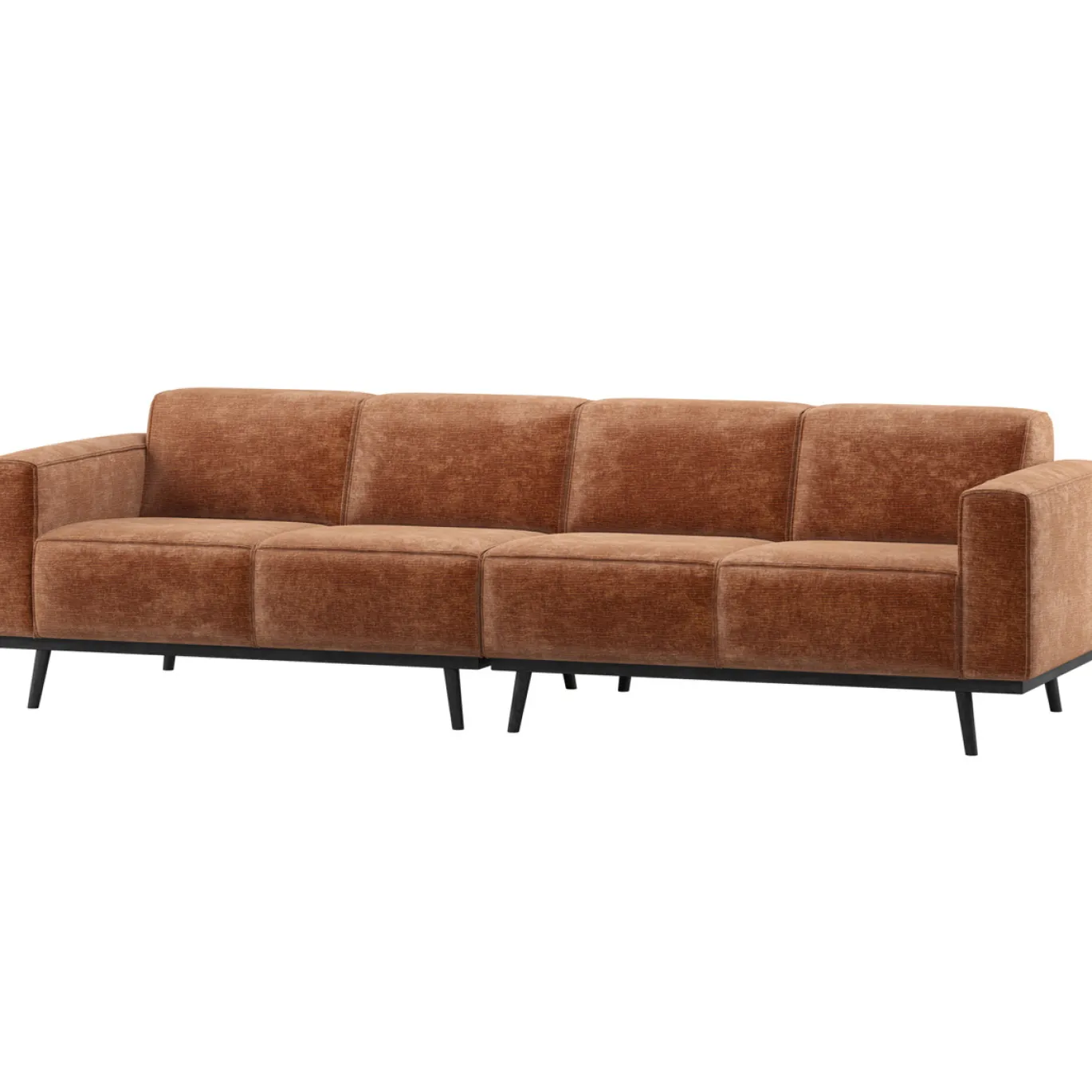 Woood 4-zits Bank Statement 280cm Chenille Velvet Terra