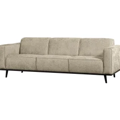 Woood 3-zits Bank Statement 230cm Structure Velvet Wheatfield