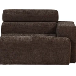 Woood 1-zits Element Arm Novi Rechts Donkerbruin Melange