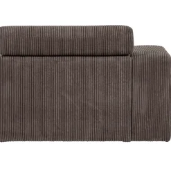 Woood 1-zits Element Novi Arm Links Ribstof Grijsbruin
