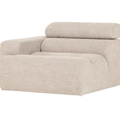 Woood 1-zits Element Novi Arm Links Bouclé Naturel